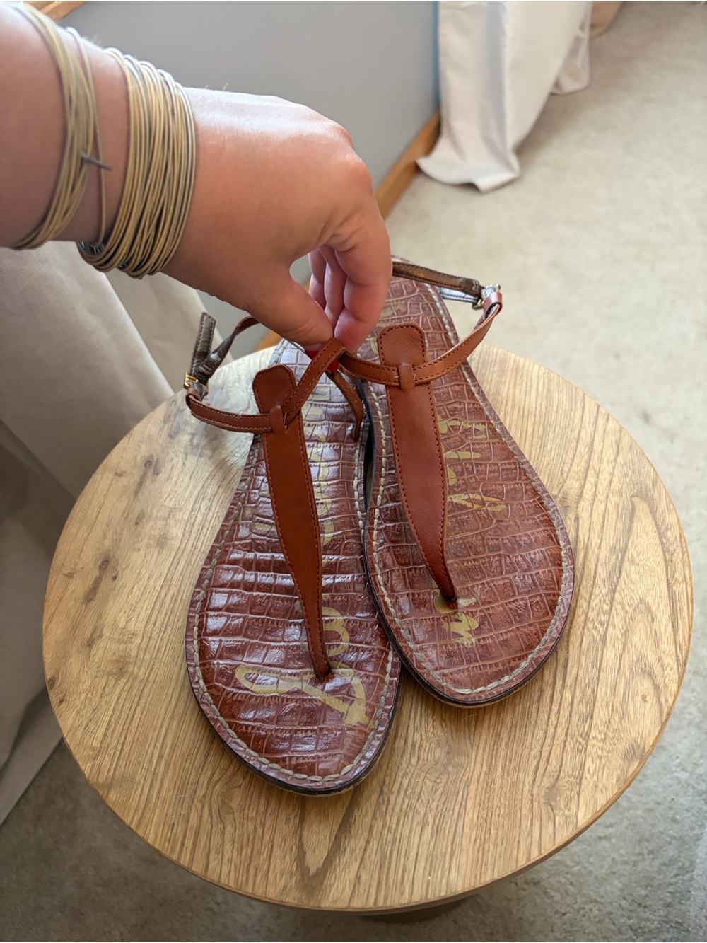 Sam Edelman Gigi - Brown Leather sandal